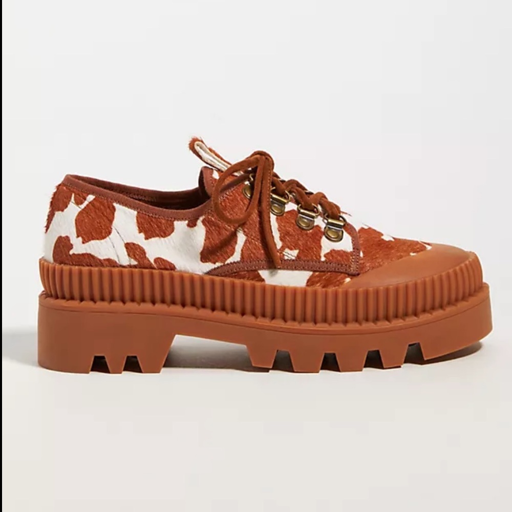 Jeffrey Campbell cow print sneakers
